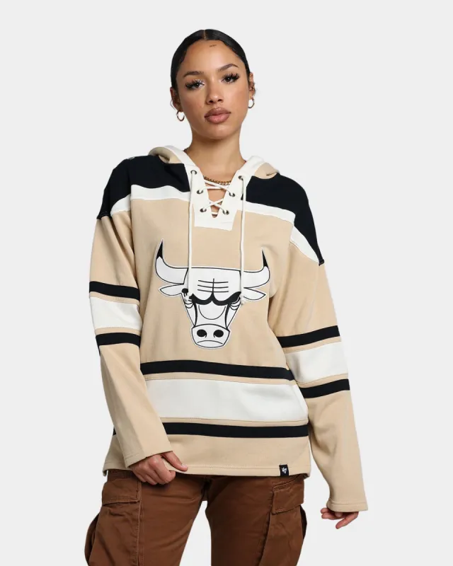 47 Brand Chicago Bulls Superior Lacer Hoodie Khaki sold by Culture Kings