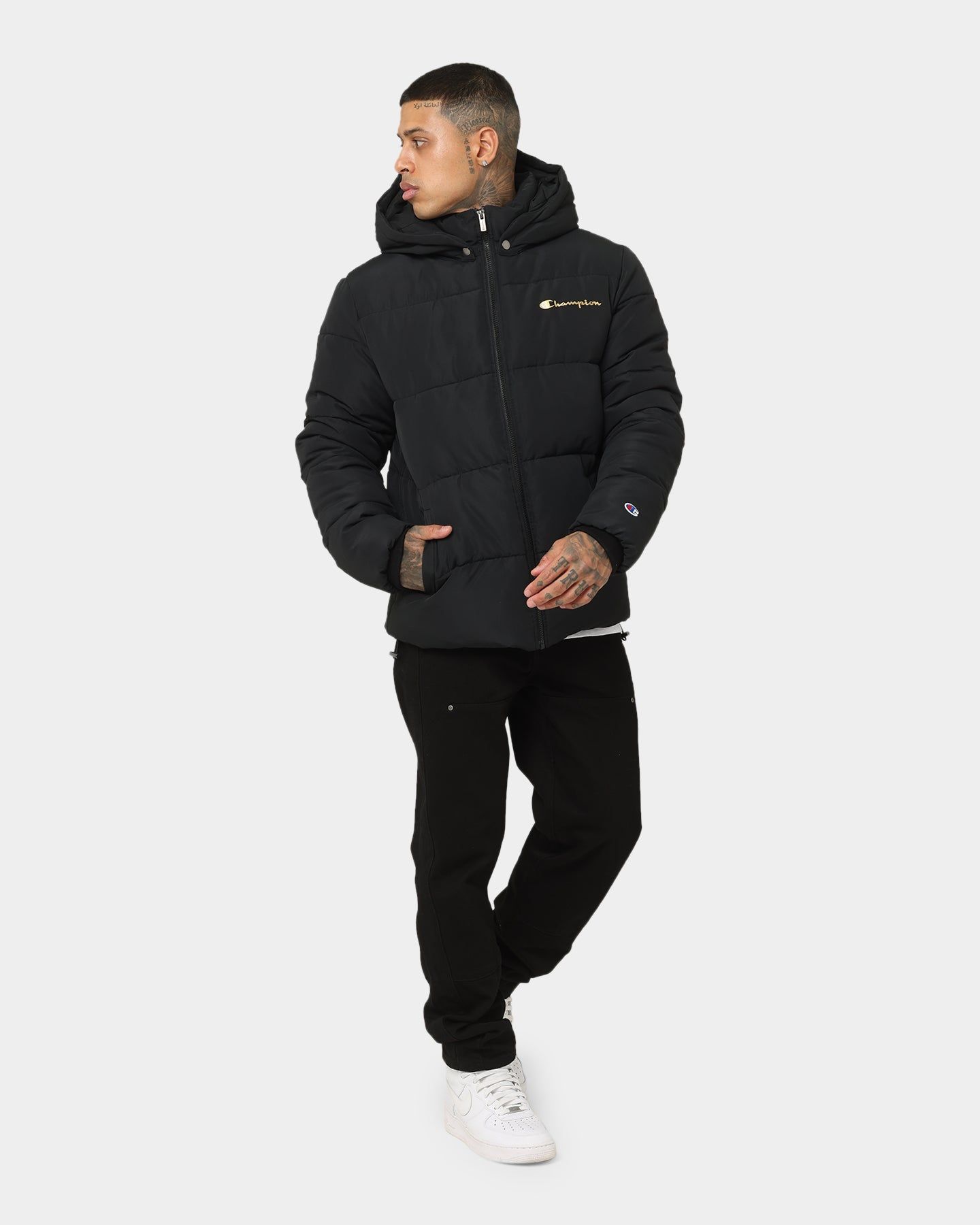 Champion Rochester Puffer Jacket Black/Gold sold by Culture Kings product image thumbnail 2