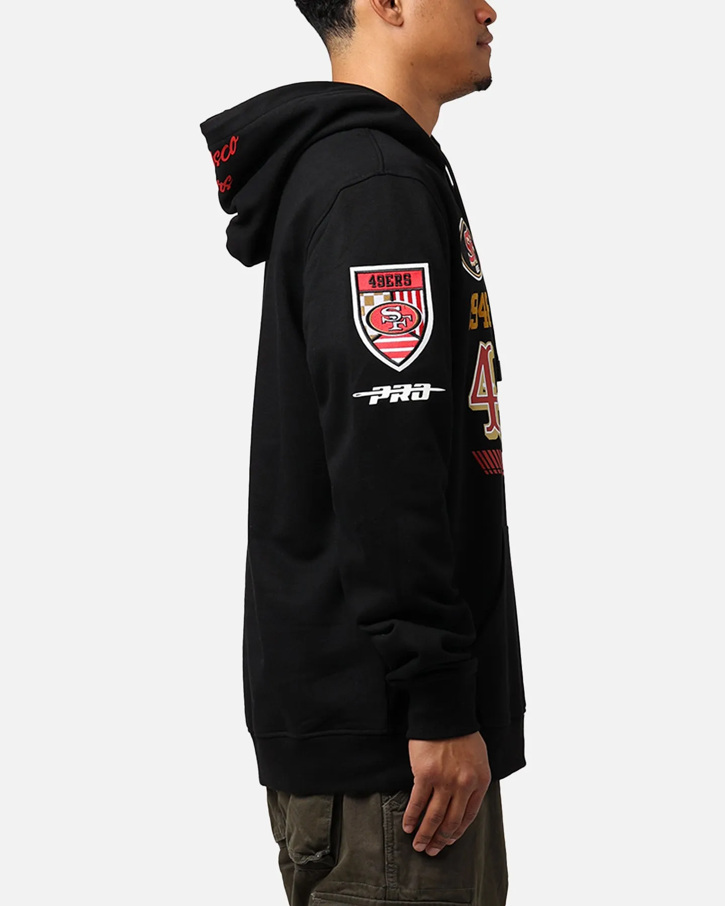 Pro Standard San Francisco 49ers Fast Lane Hoodie Black sold by Culture Kings product image thumbnail 4