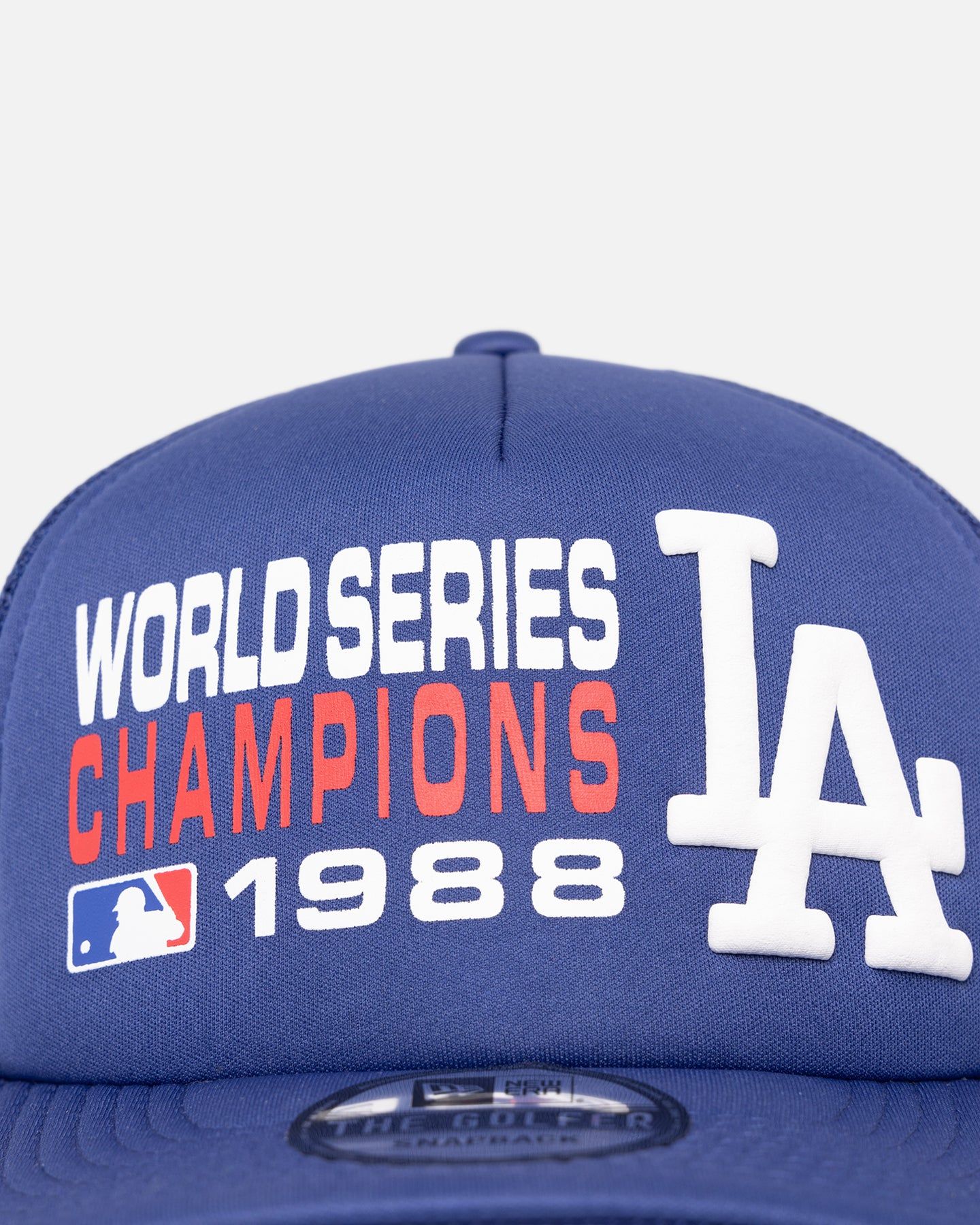 New Era Los Angeles Dodgers Pre-Curved Golfer Trucker Snapback Dark Royal sold by Culture Kings product image thumbnail 5