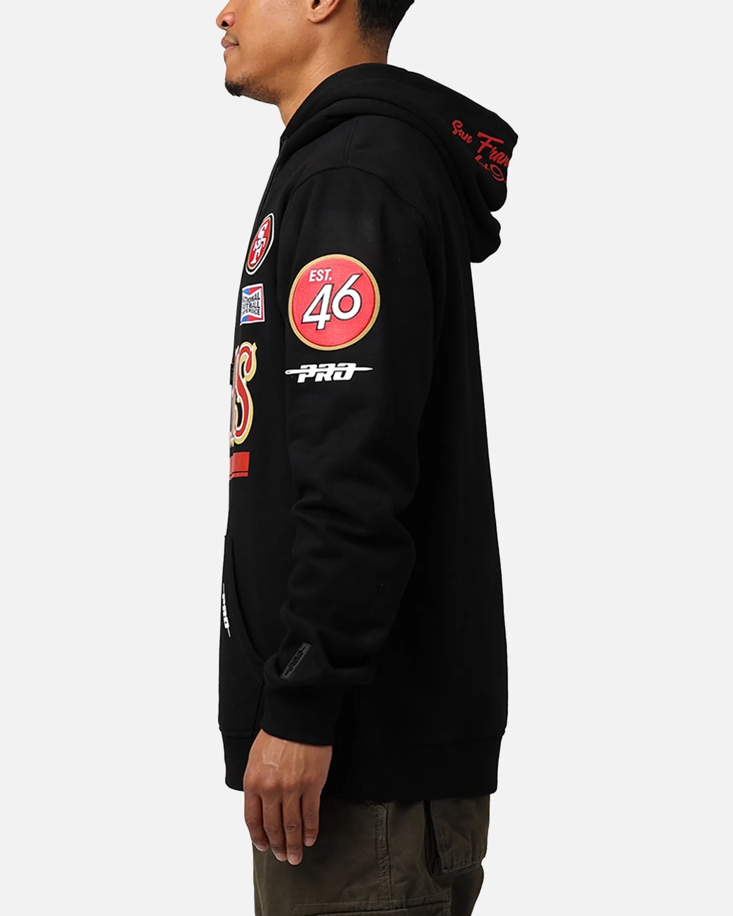Pro Standard San Francisco 49ers Fast Lane Hoodie Black sold by Culture Kings product image thumbnail 5