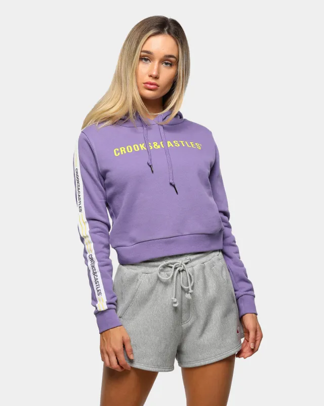 クルックスアンドキャッスルズ Crooks & Castles 【 Women's Cc Logo Oversized Crop Hoodie Womens 】 レディース Crooks & Castles Women's CC Logo Oversized Crop Hoodie