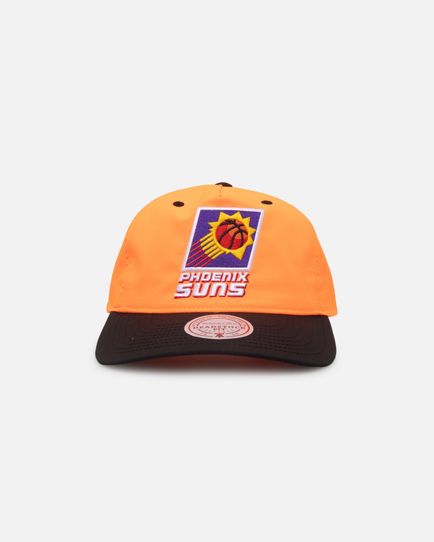 Mitchell & Ness Phoenix Suns Nylon Deadstock 2-Tone Snapback Bright Orange/Black sold by Culture Kings