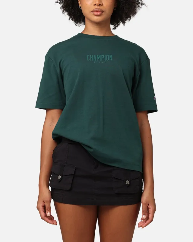 Champion Women's Rochester Base T-Shirt Cotton Forest Green sold by Culture Kings