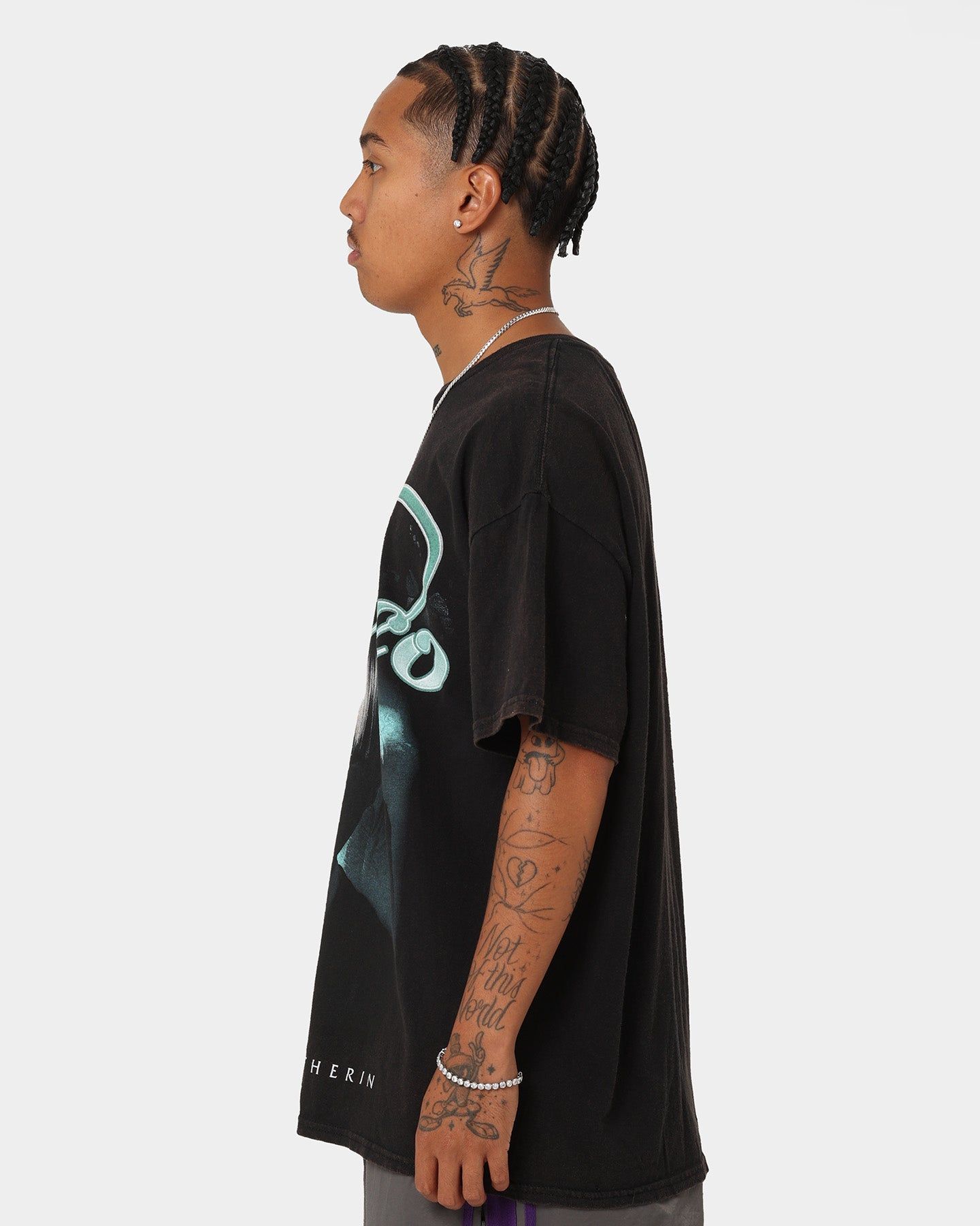 American Thrift X Harry Potter Draco Vintage T-Shirt Black Wash sold by Culture Kings product image thumbnail 6