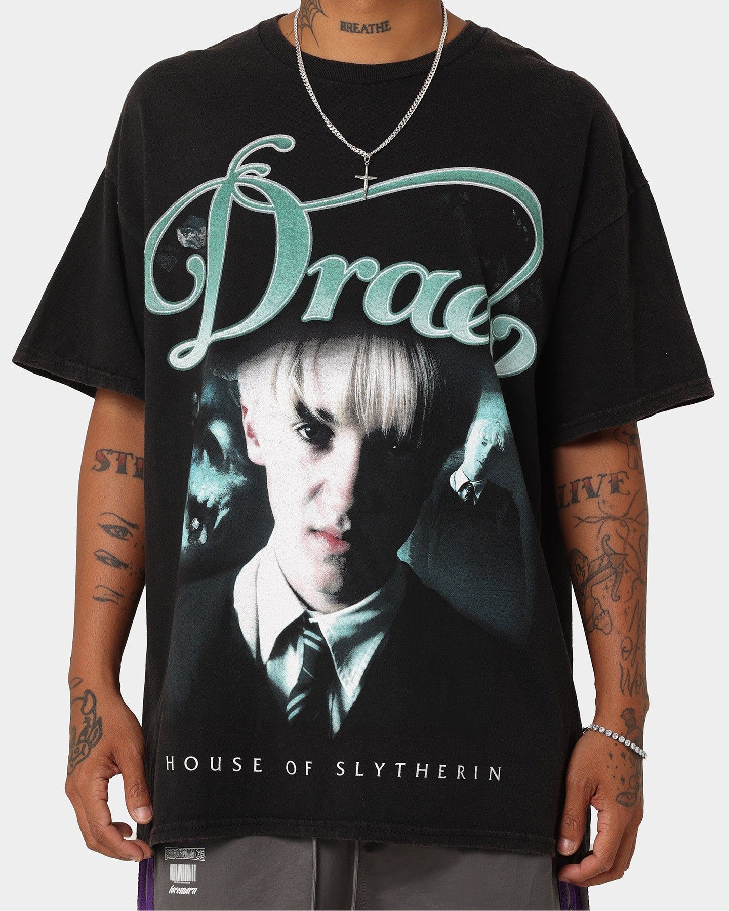 American Thrift X Harry Potter Draco Vintage T-Shirt Black Wash sold by Culture Kings product image thumbnail 3