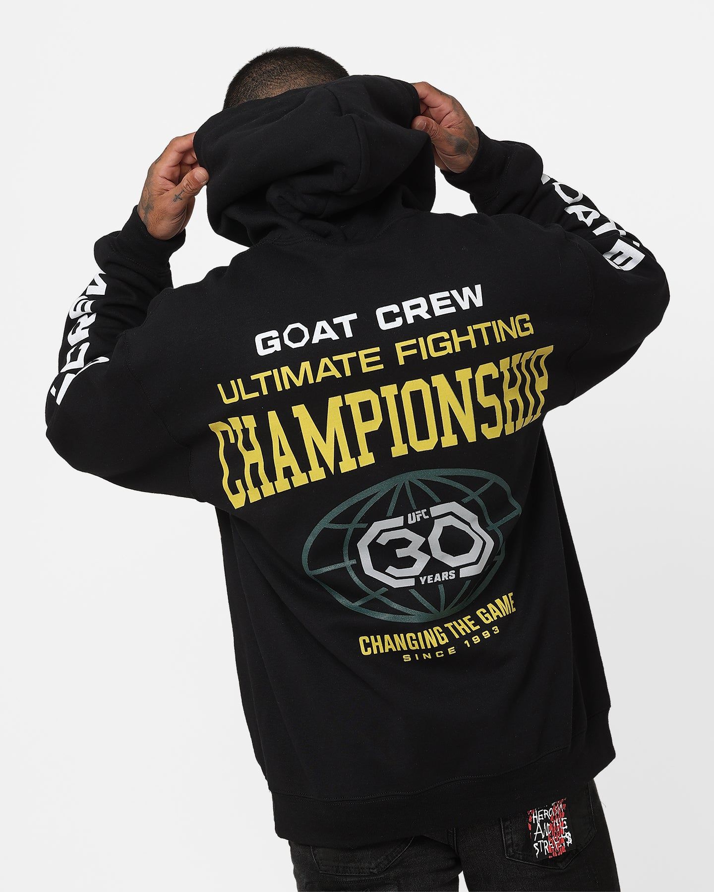 Goat Crew X UFC 30th Anniversary Hoodie Black sold by Culture Kings product image thumbnail 2