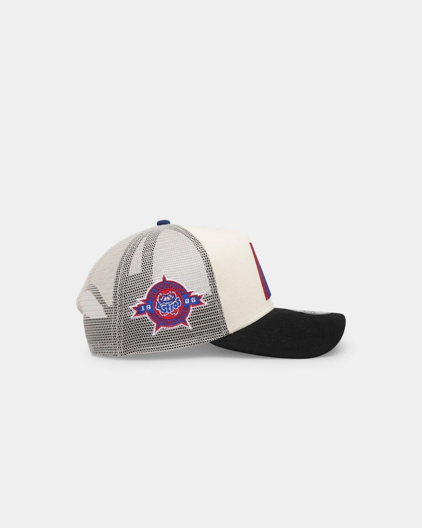 New Era Houston Astros 'Retro Mosaic' 9FORTY A-Frame Trucker Snapback White/Black sold by Culture Kings product image thumbnail 3
