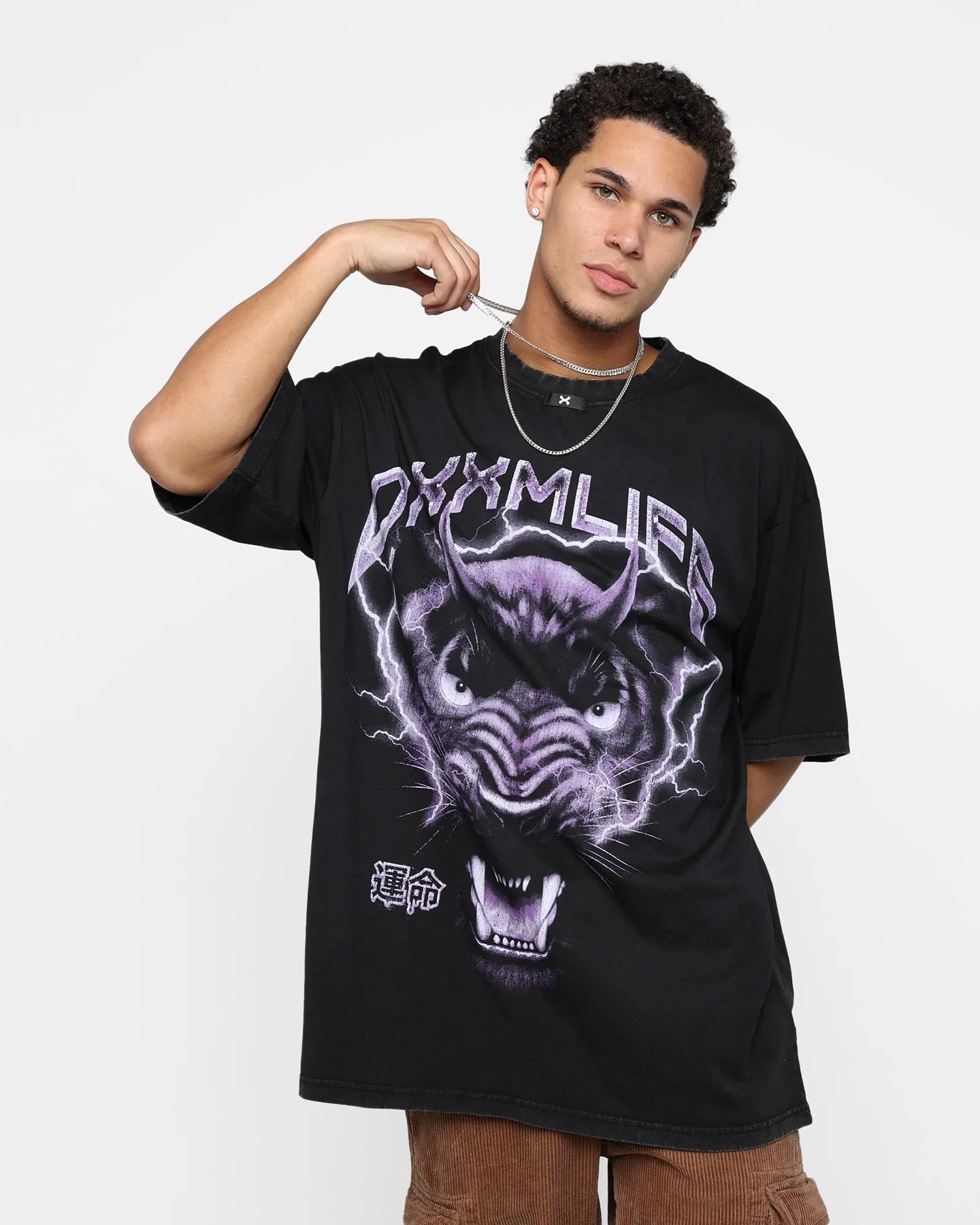 Lidnm AGED PIMA DRIFT TEE M ブラック LIDNM / Llife ONLINE STORE / AGED PIMA DRIFT TEE