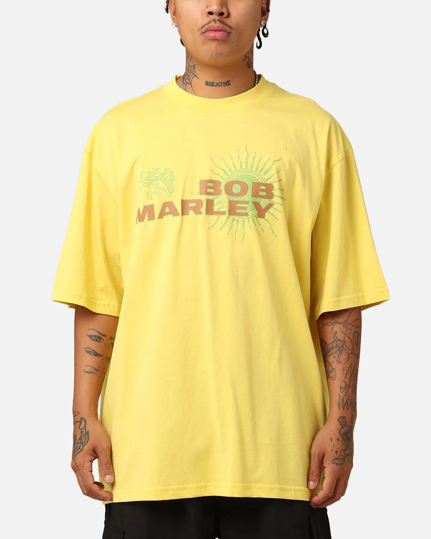 Bob Marley Portrait T-Shirt Gold sold by Culture Kings