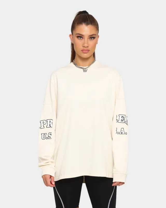 Supreme Cutout Sleeves Long Sleeve T-Shirt Natural sold by Culture Kings