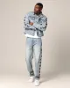 Saint Morta Rip Gothic Cutoff Denim Jacket Superwash Blue sold by Culture Kings