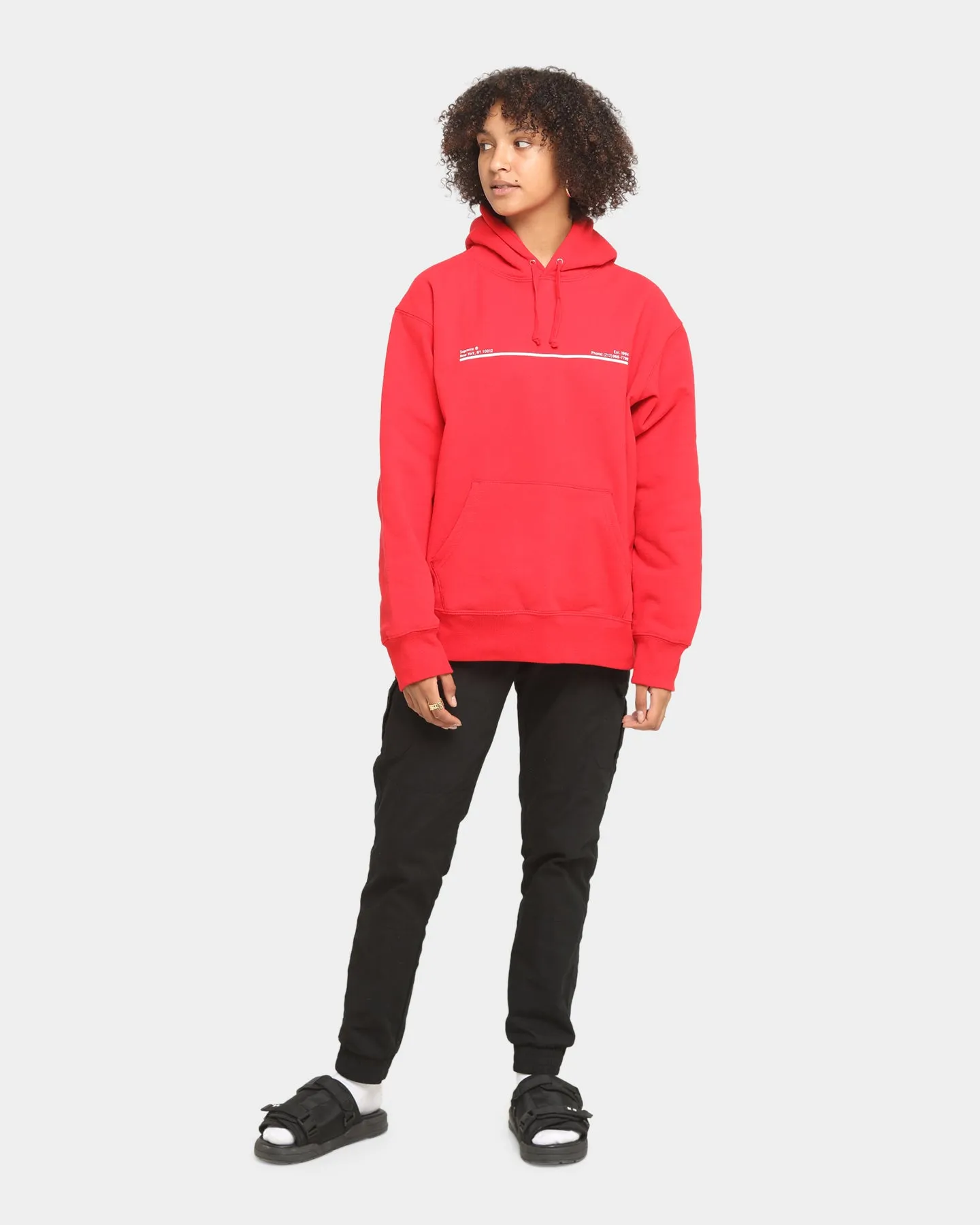 Supreme Shop Hooded Sweatshirt Red sold by Culture Kings product image thumbnail 2