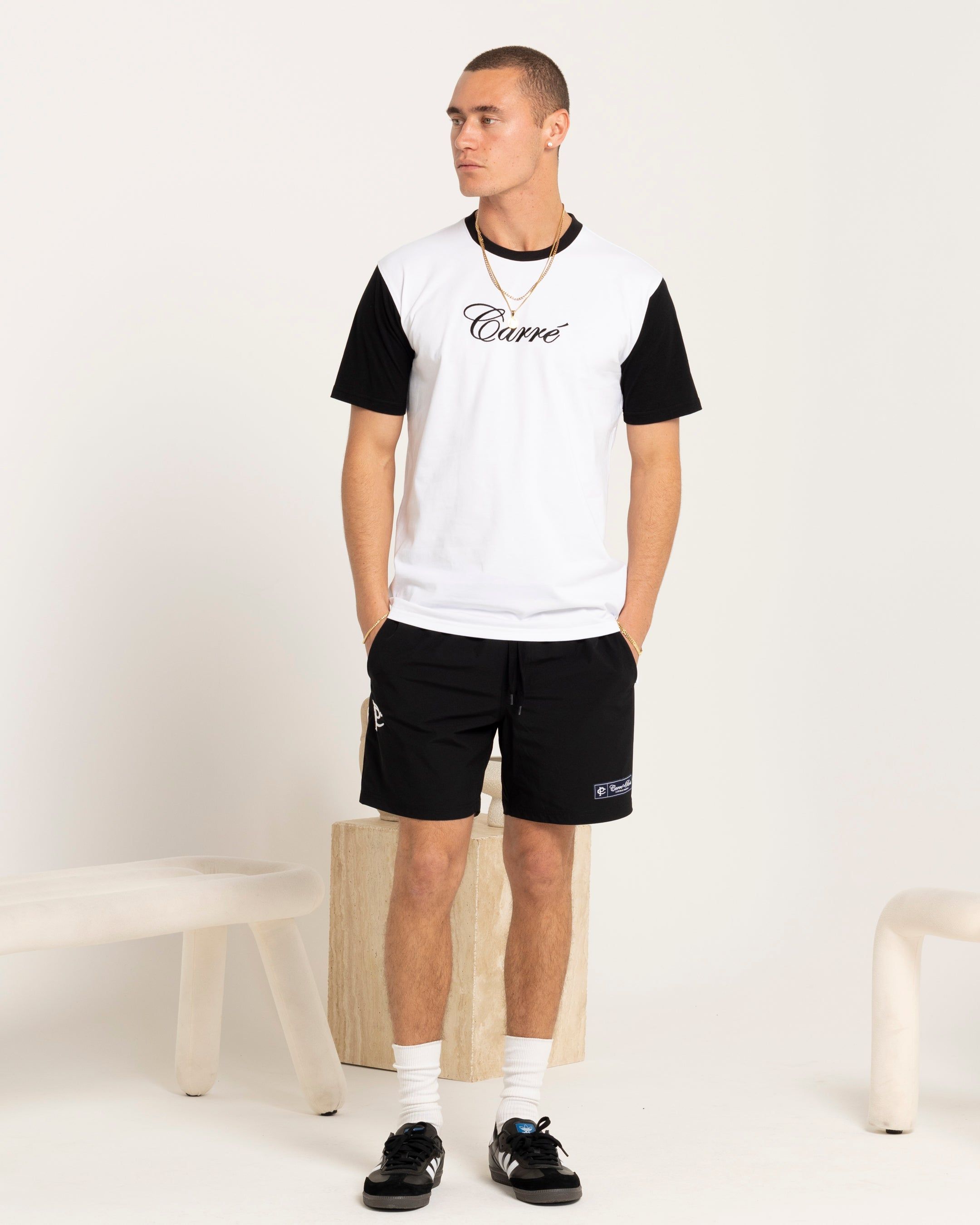 Carre Script Two Tone T-Shirt White/Black sold by Culture Kings product image thumbnail 2