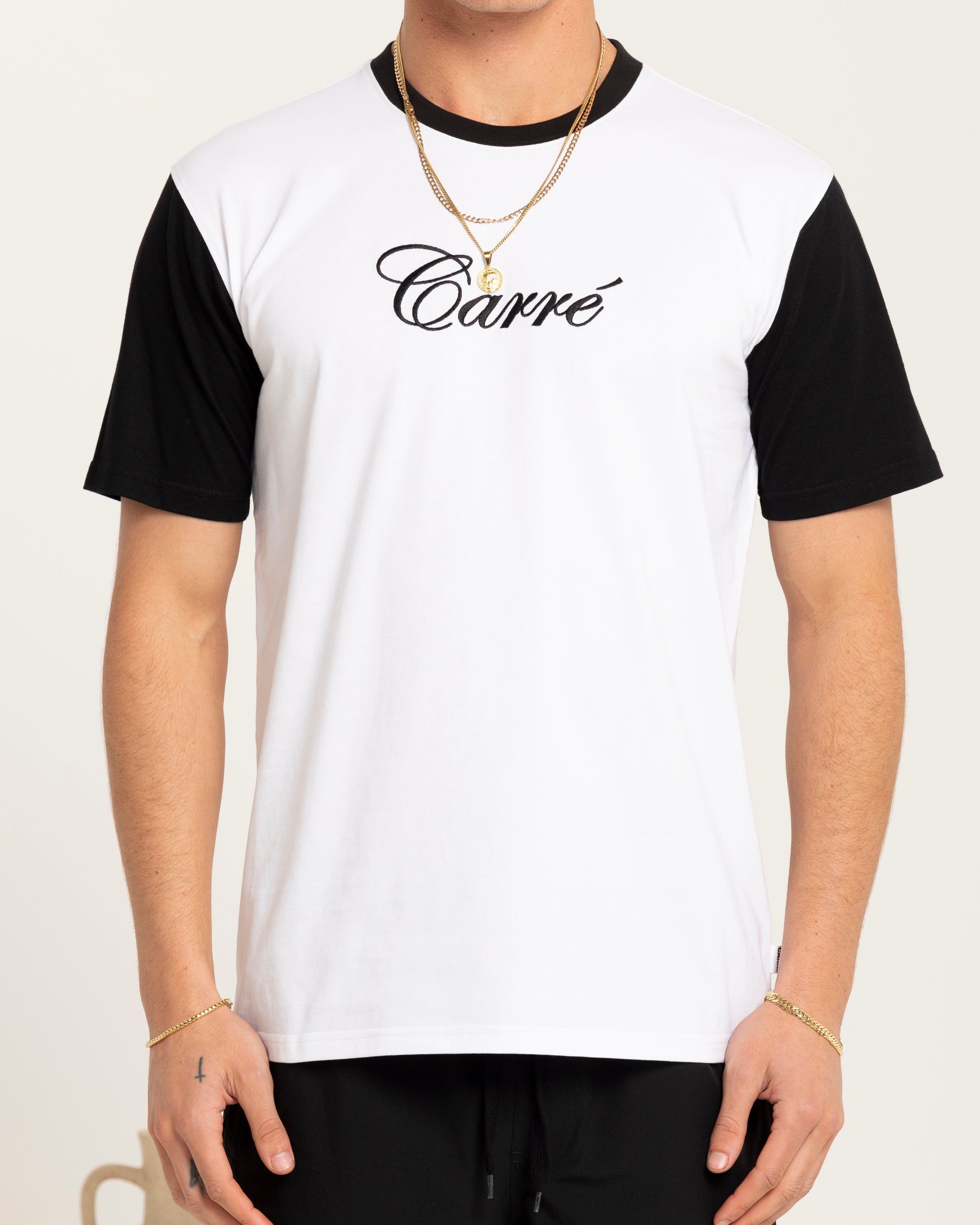 Carre Script Two Tone T-Shirt White/Black sold by Culture Kings product image thumbnail 3