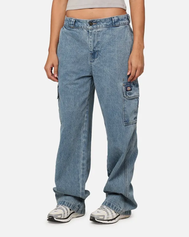 Dickies 852AU Denim Cargo Jeans Stone Washed Indigo made by Culture Kings