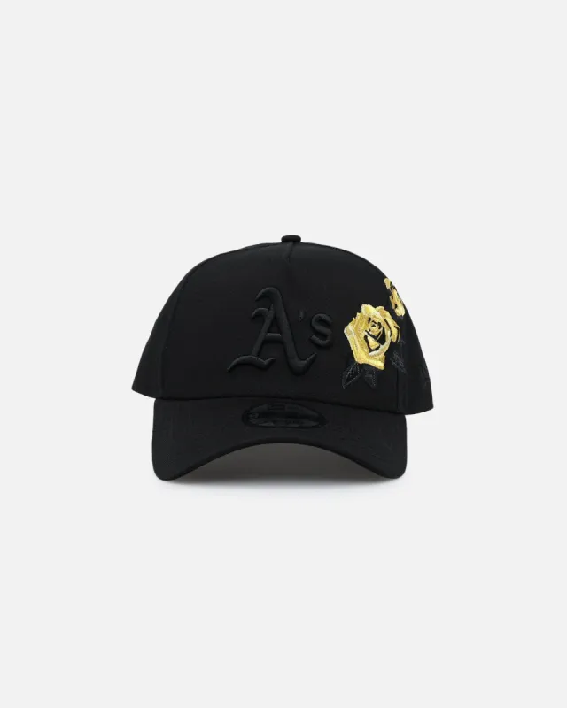 New Era Oakland Athletics 'Gold Rose' 9FORTY A-Frame Snapback Black/Gold sold by Culture Kings
