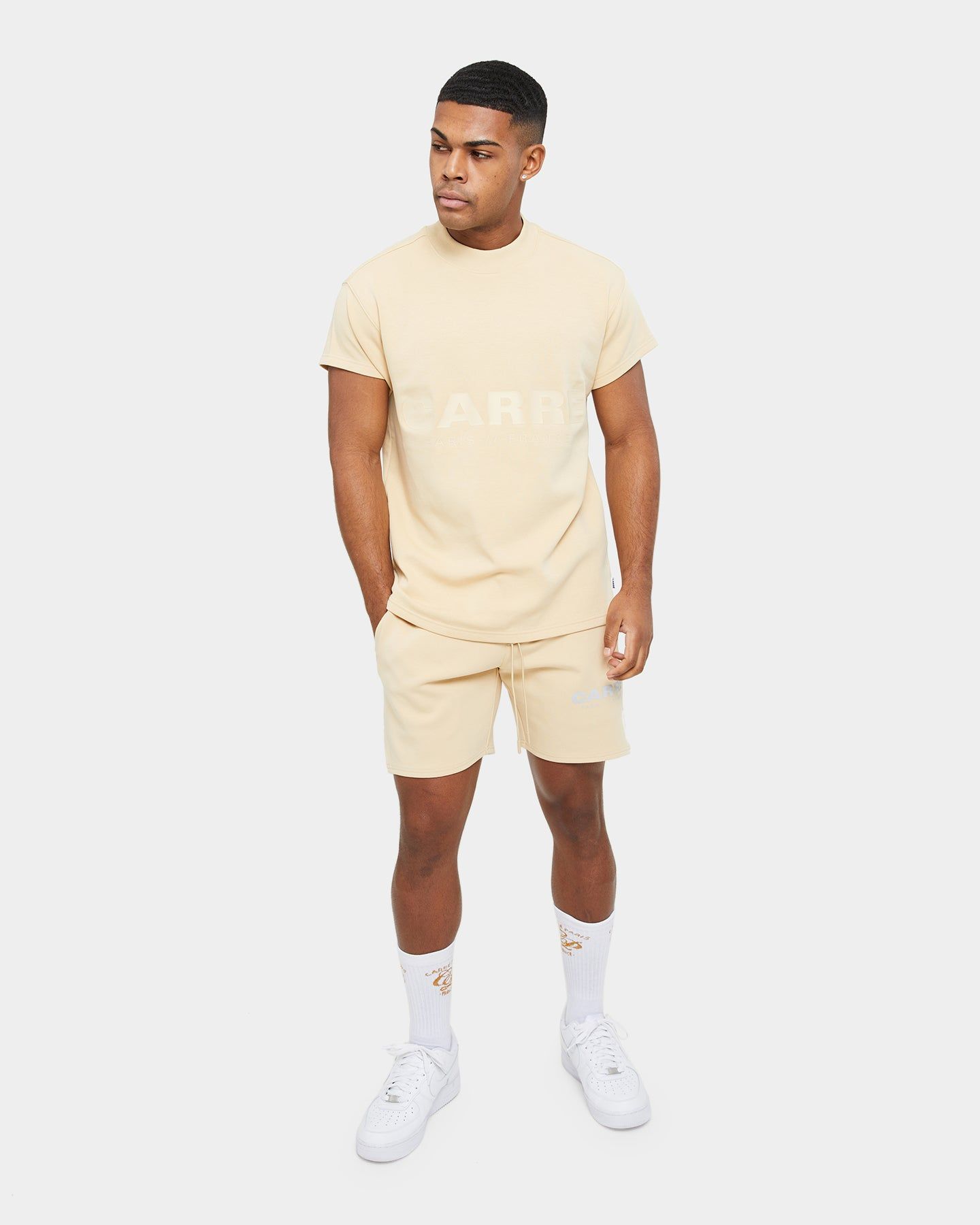 Carre Premium Motion Mockneck T-shirt Cappuccino/Grey sold by Culture Kings product image thumbnail 4