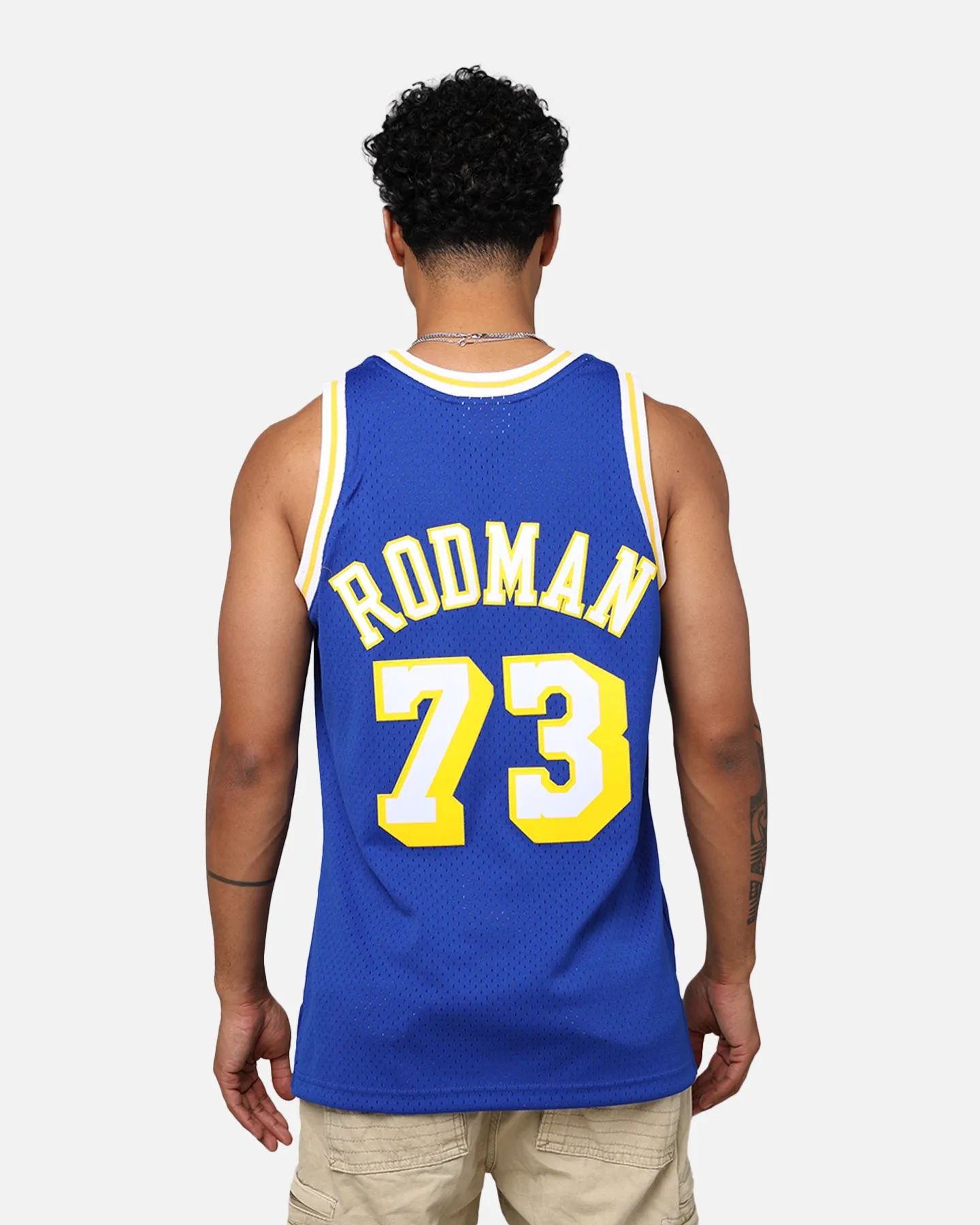 Mitchell & Ness Los Angeles Lakers Dennis Rodman 1998-99 College Twist Swing Jersey Blue/Yellow sold by Culture Kings product image thumbnail 5