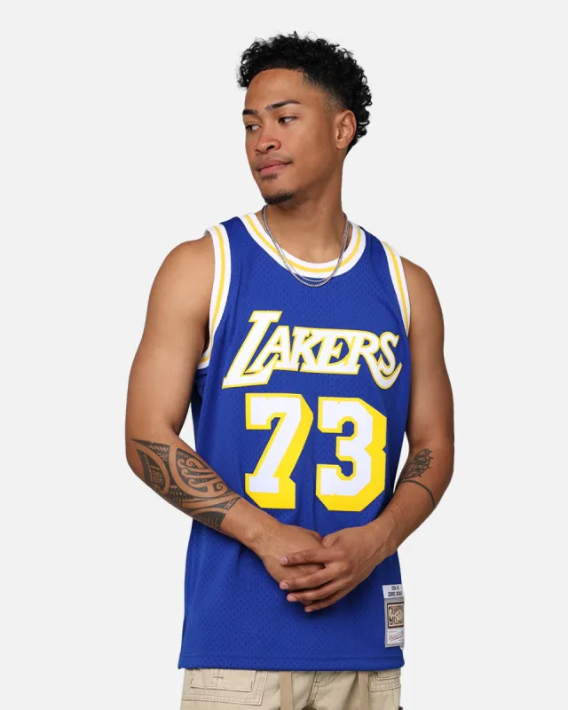 Mitchell & Ness Los Angeles Lakers Dennis Rodman 1998-99 College Twist Swing Jersey Blue/Yellow sold by Culture Kings