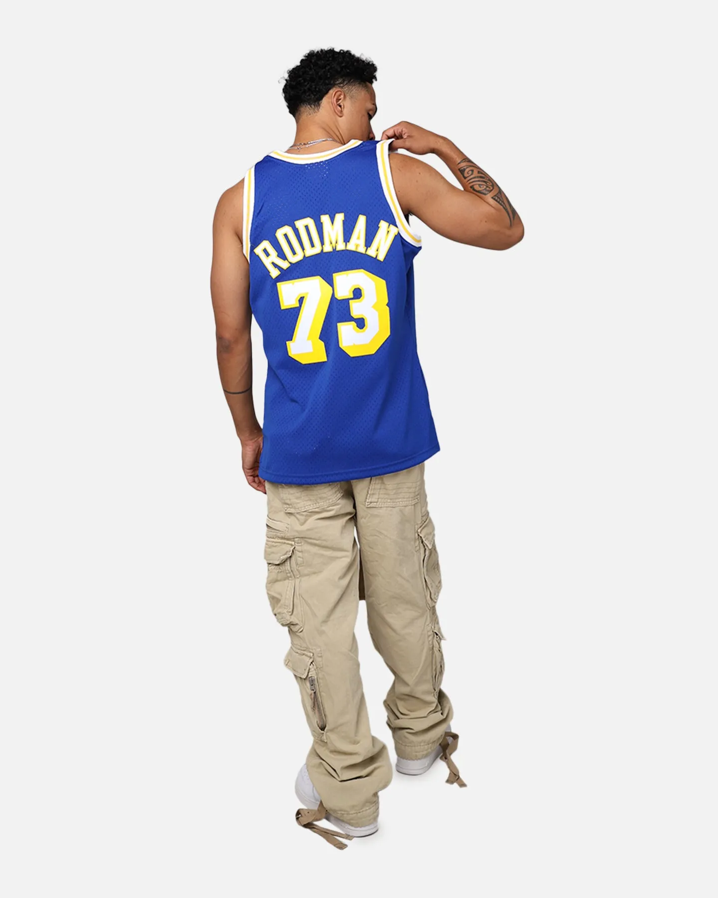 Mitchell & Ness Los Angeles Lakers Dennis Rodman 1998-99 College Twist Swing Jersey Blue/Yellow sold by Culture Kings product image thumbnail 3