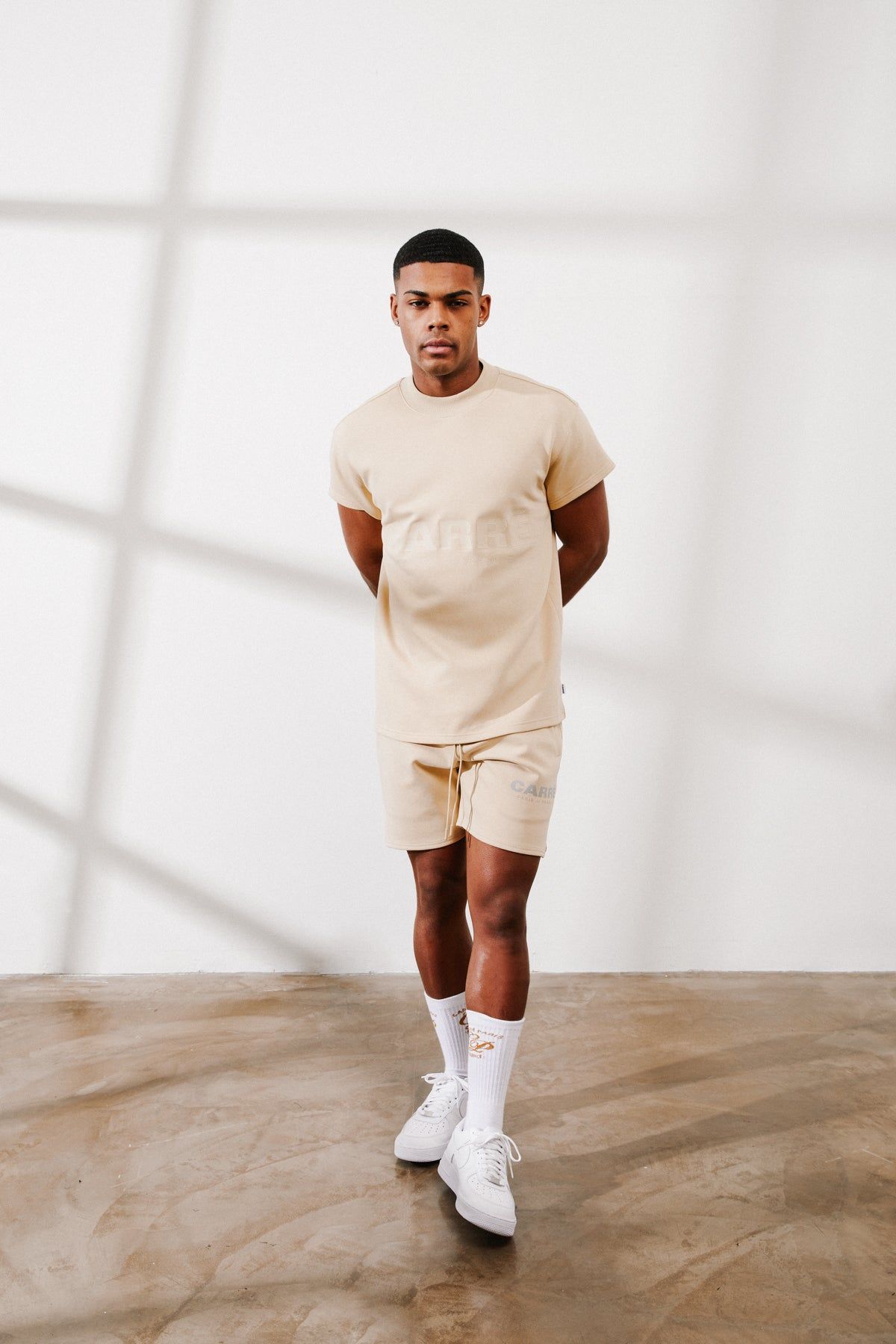 Carre Premium Motion Mockneck T-shirt Cappuccino/Grey sold by Culture Kings product image thumbnail 2