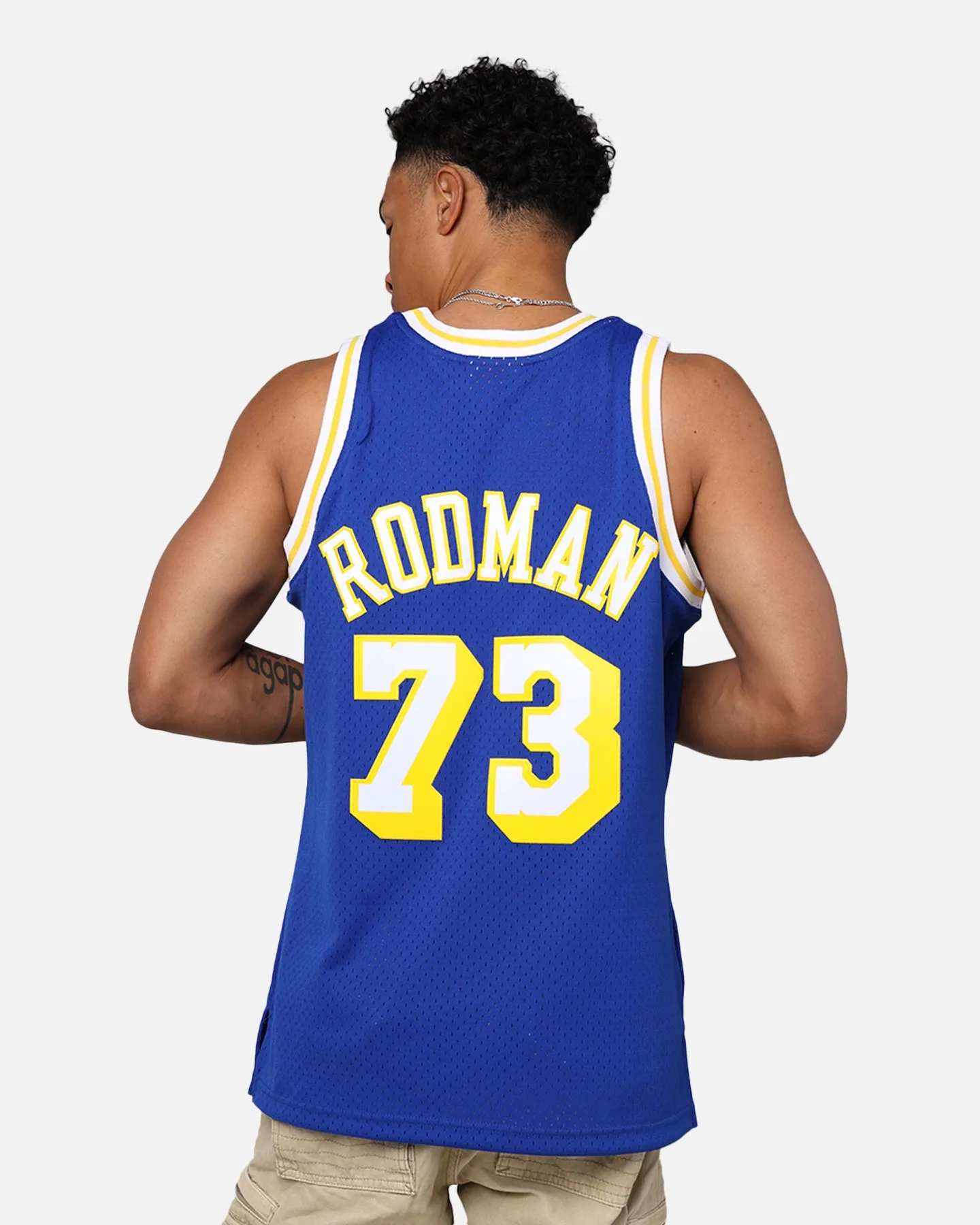 Mitchell & Ness Los Angeles Lakers Dennis Rodman 1998-99 College Twist Swing Jersey Blue/Yellow sold by Culture Kings product image thumbnail 2