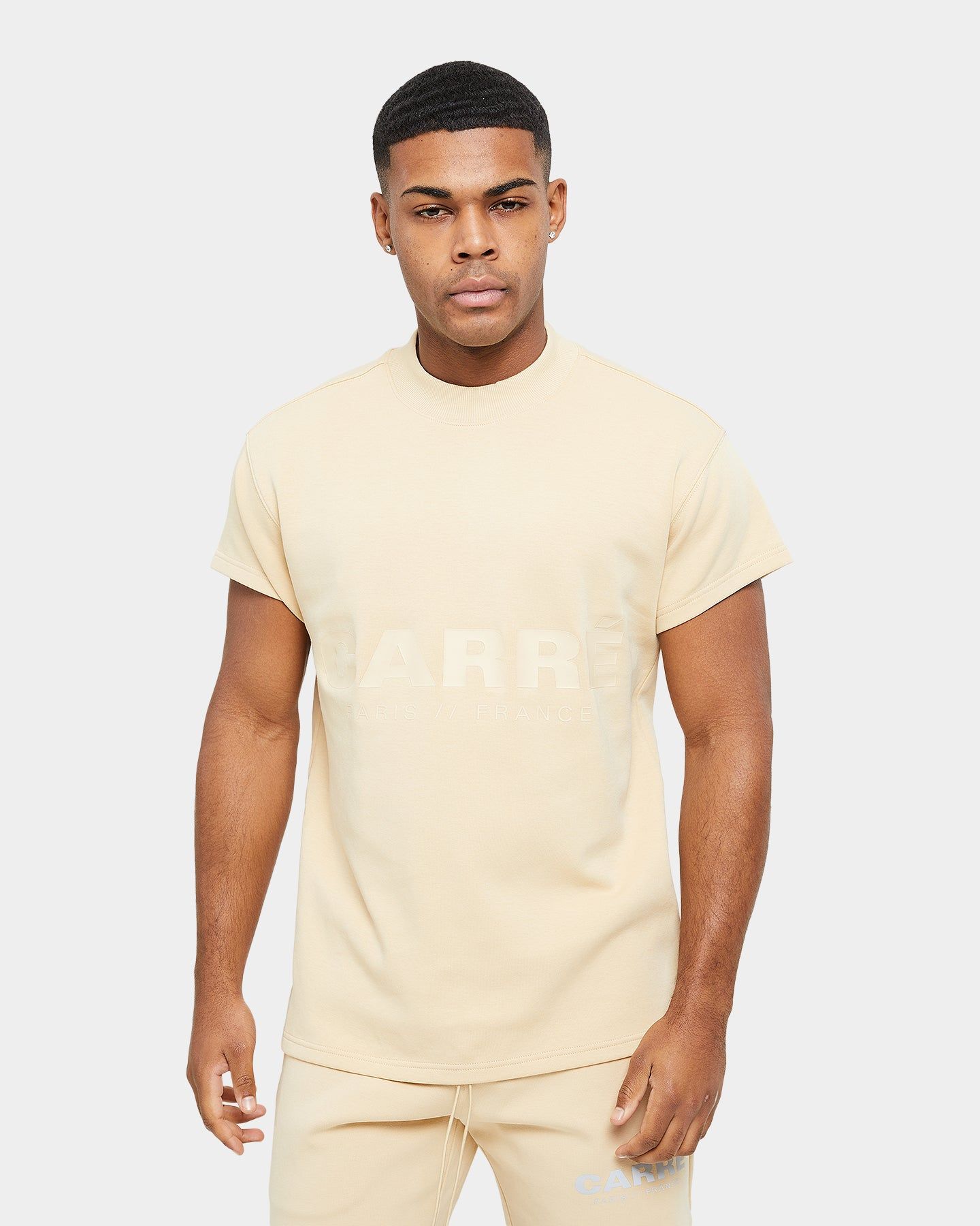 Carre Premium Motion Mockneck T-shirt Cappuccino/Grey sold by Culture Kings product image thumbnail 3