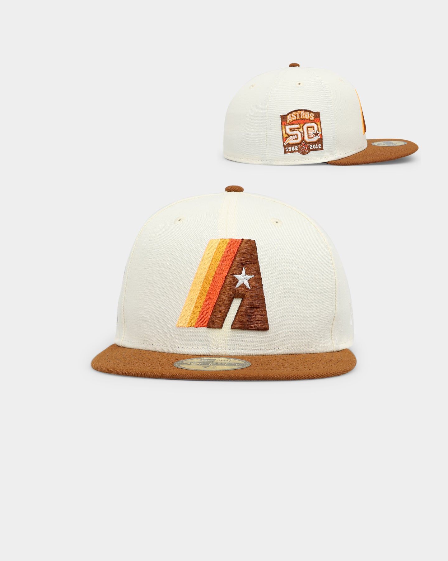 New Era Houston Astros 'Toasted Peanut' 59FIFTY Fitted Chrome sold by Culture Kings