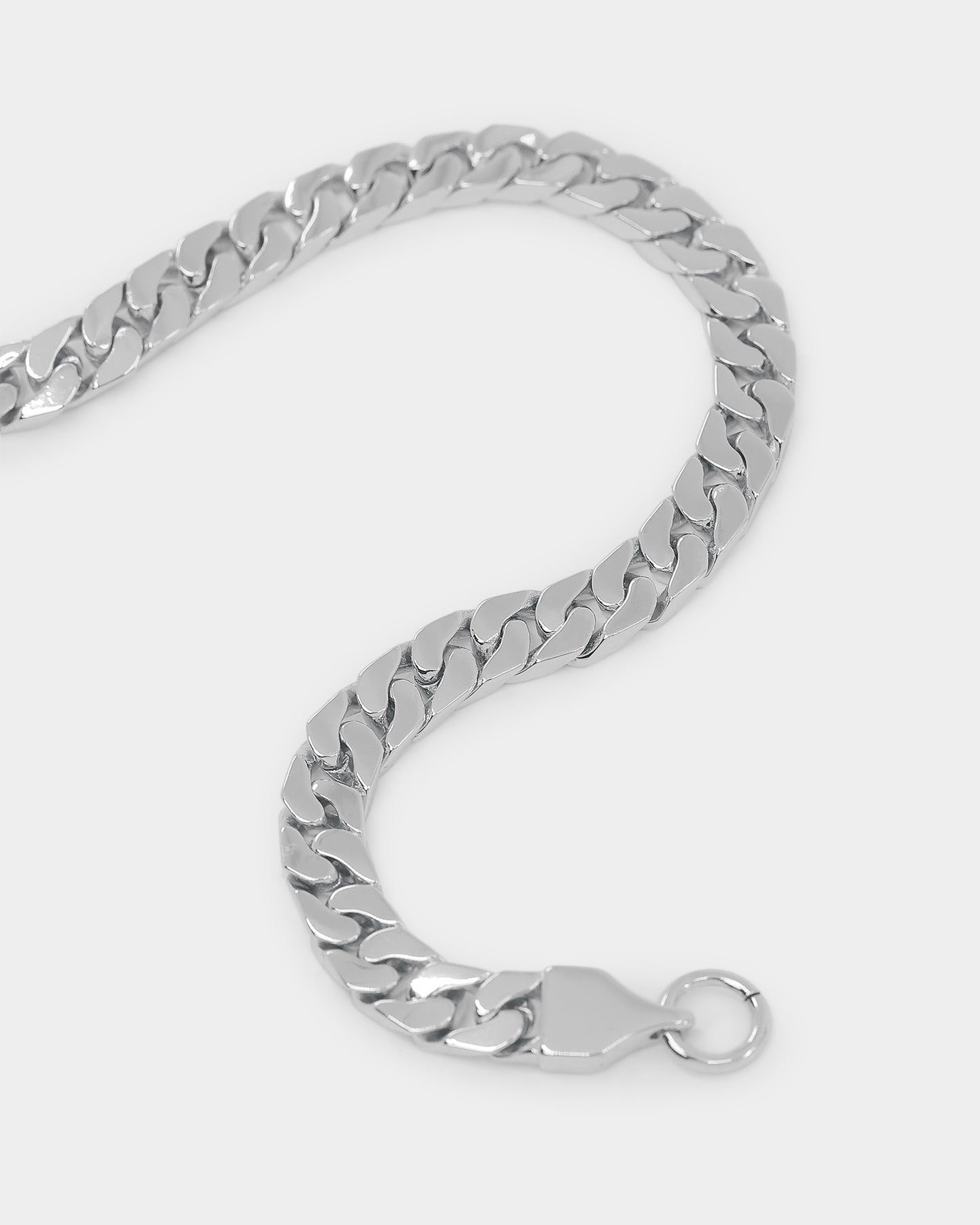 NXS Flat Faced Curb Chain White Gold sold by Culture Kings product image thumbnail 4