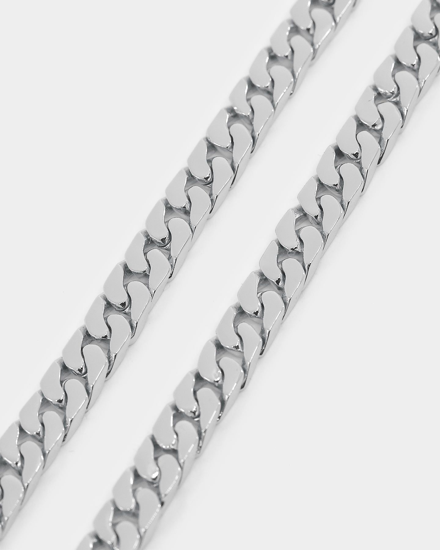 NXS Flat Faced Curb Chain White Gold sold by Culture Kings product image thumbnail 5