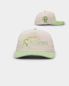 New Era Canberra Raiders 'NRL Retro Script Corduroy' Golfer Snapback Chrome White sold by Culture Kings