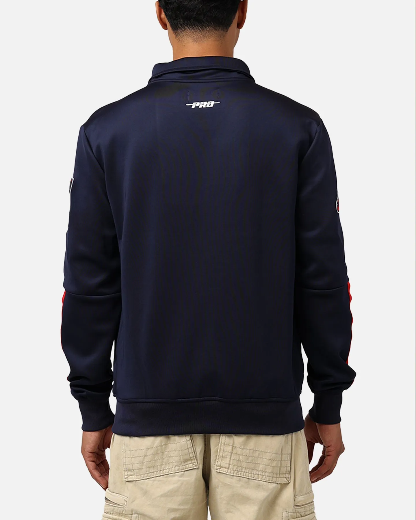 Pro Standard Atlanta Braves Fast Lane Track Jacket Midnight/Red sold by Culture Kings product image thumbnail 2