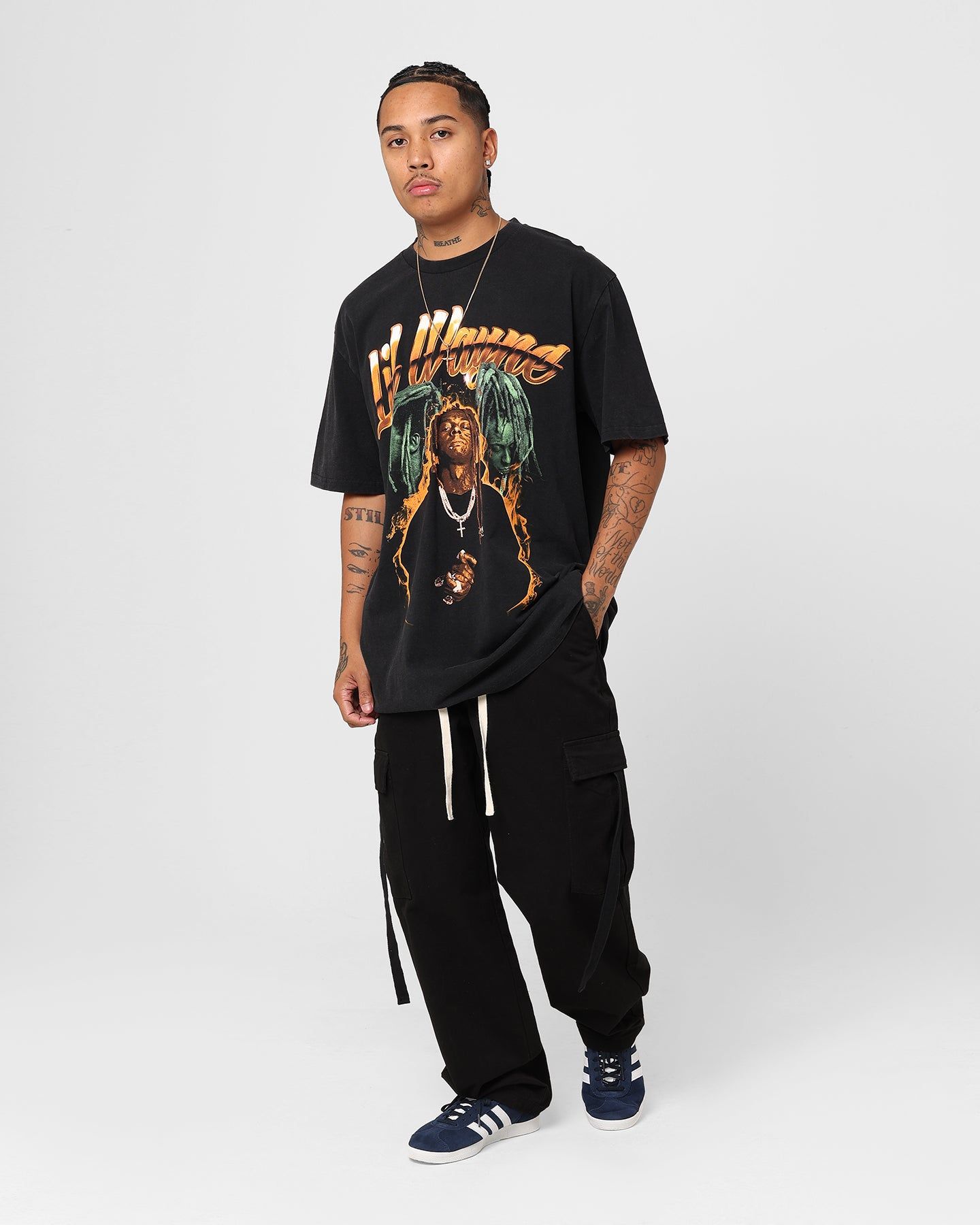 Lil Wayne 500 Degreez T-Shirt Washed Black sold by Culture Kings product image thumbnail 2