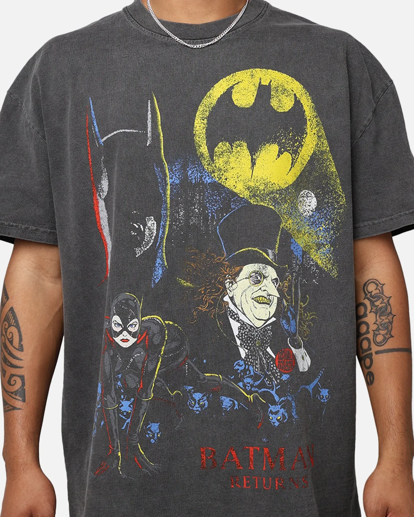 American Thrift X DC '92 Batman Heavyweight Vintage T-Shirt Washed Black sold by Culture Kings product image thumbnail 4