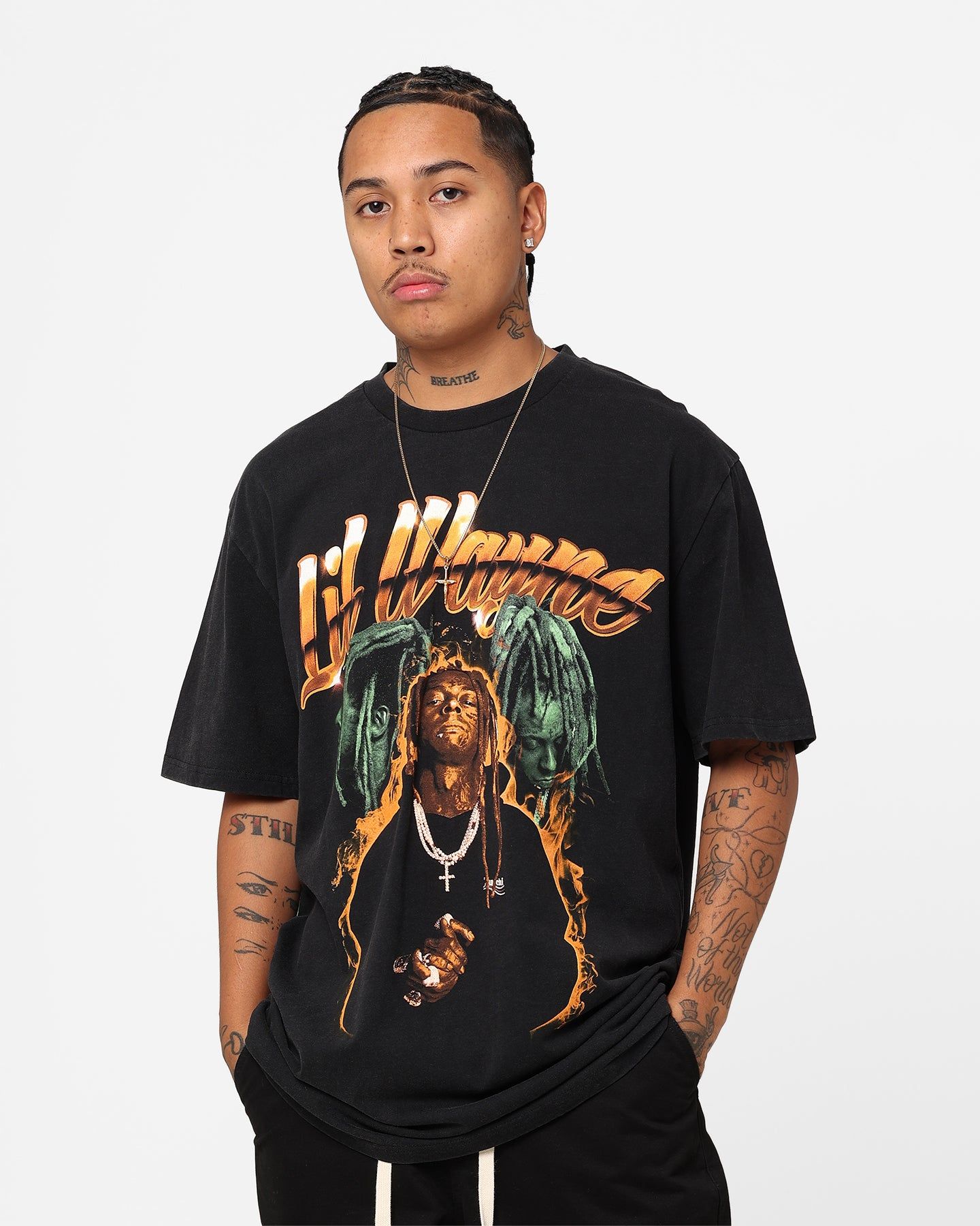 Lil Wayne 500 Degreez T-Shirt Washed Black sold by Culture Kings