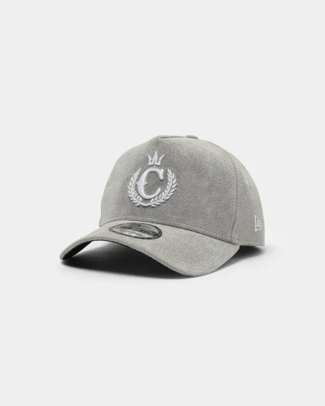 New Era X Culture Kings 9FORTY A-Frame Snapback Suede Grey made by Culture Kings