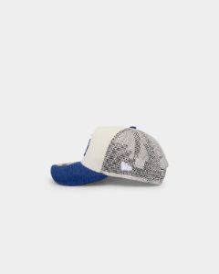 New Era Los Angeles Dodgers '2-Tone Corduroy' Trucker Snapback Chrome/Royal sold by Culture Kings