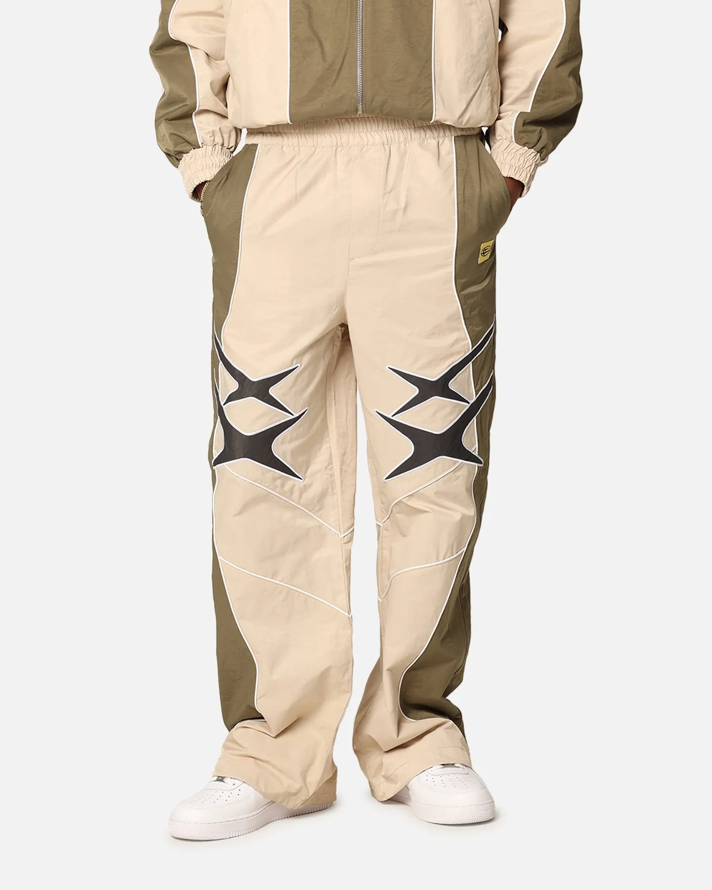 Loiter Paradise Track Pants Stone/Khaki sold by Culture Kings