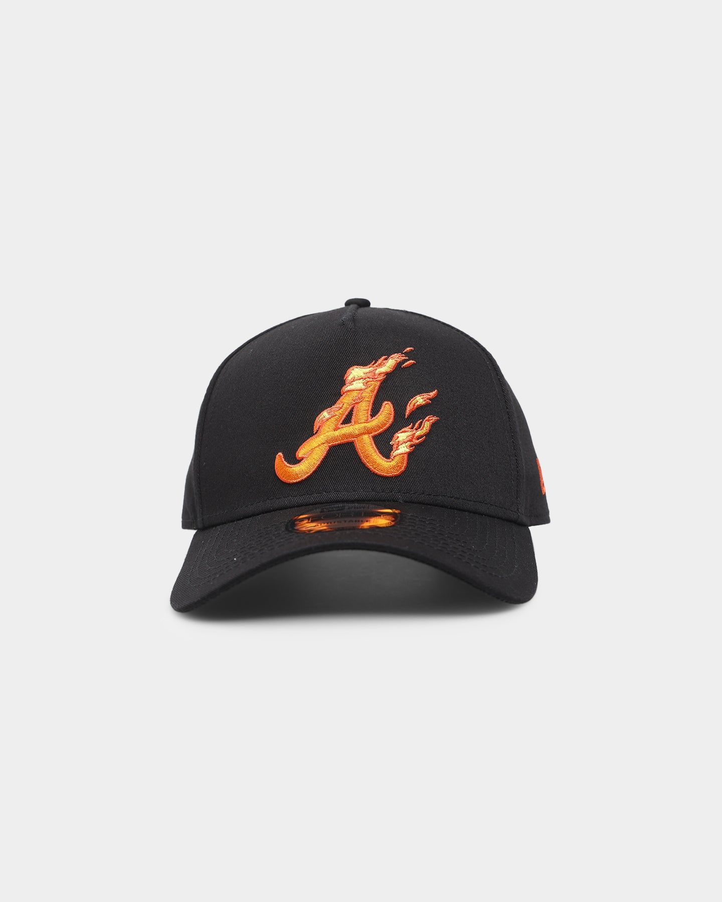 New Era Atlanta Braves 'Flamin' Hot' 9FORTY A-Frame Snapback Black/Flame sold by Culture Kings