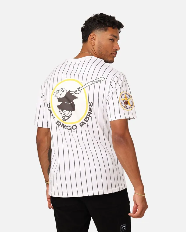 New Era San Diego Padres Oversized T-Shirt White Pinstripe sold by Culture Kings