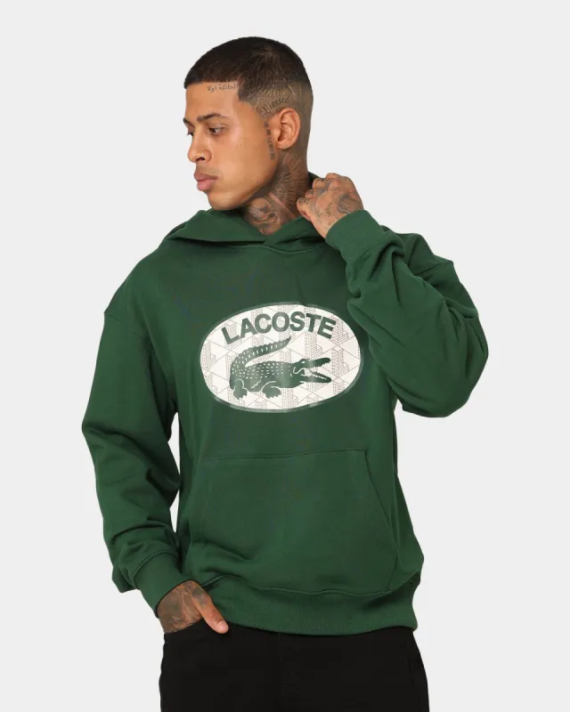 Lacoste Monogram Logo Hoodie Green made by Lacoste