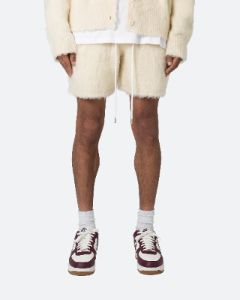 MNML Fuzzy Sweat Shorts Off White sold by Culture Kings