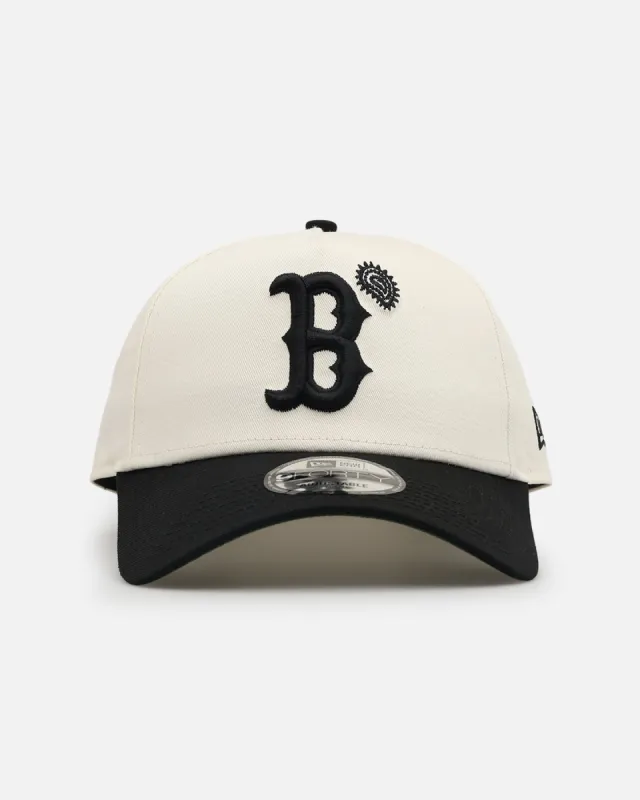New Era Boston Red Sox 'Paisley Hit' 9FORTY A-Frame Snapback Chrome White/Black made by New Era