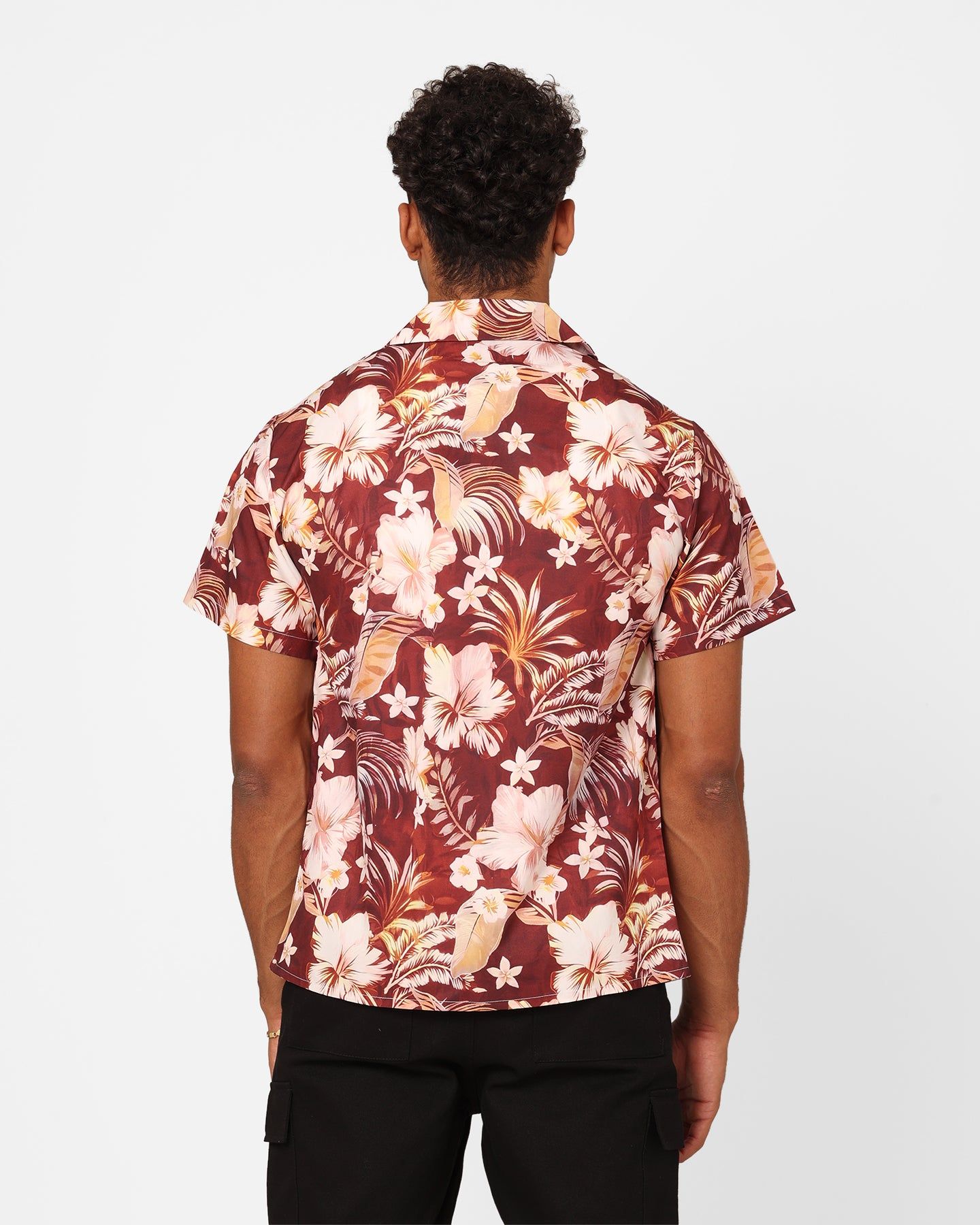 XXIII Jens Satin Button Up Shirt Maroon sold by Culture Kings product image thumbnail 4