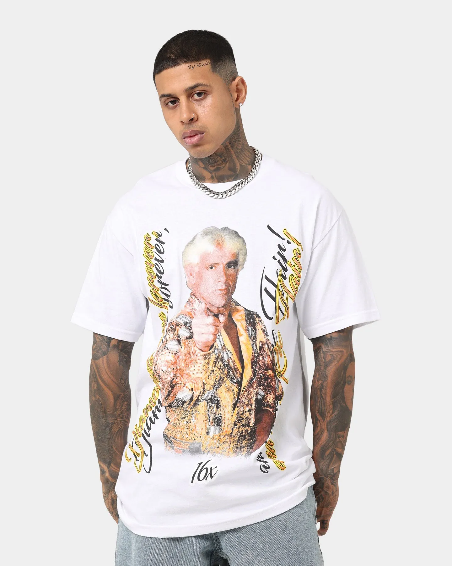 Ric Flair Point T-Shirt White sold by Culture Kings