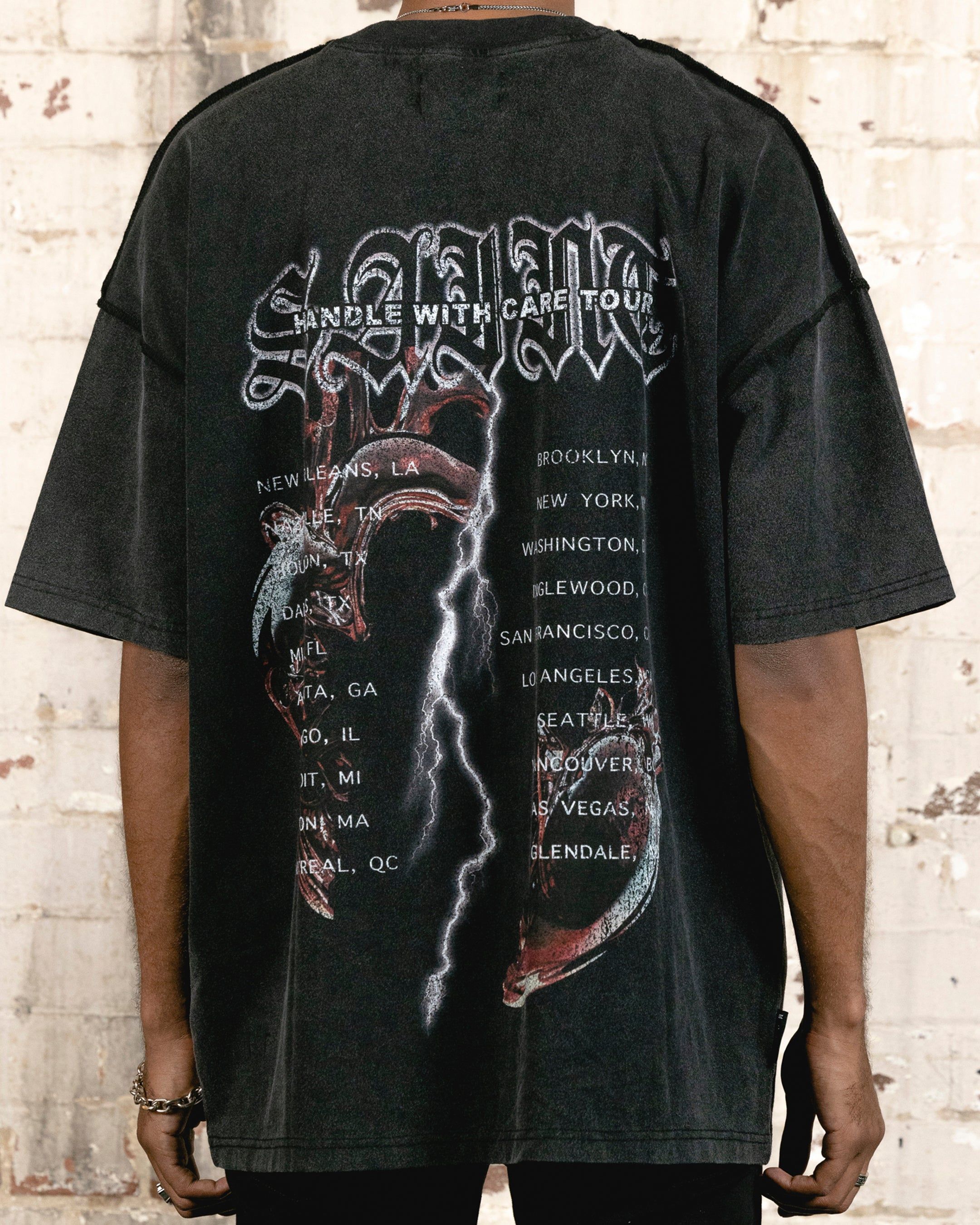 Saint Morta Handle With Care Tour T-Shirt Vintage Black sold by Culture Kings product image thumbnail 5