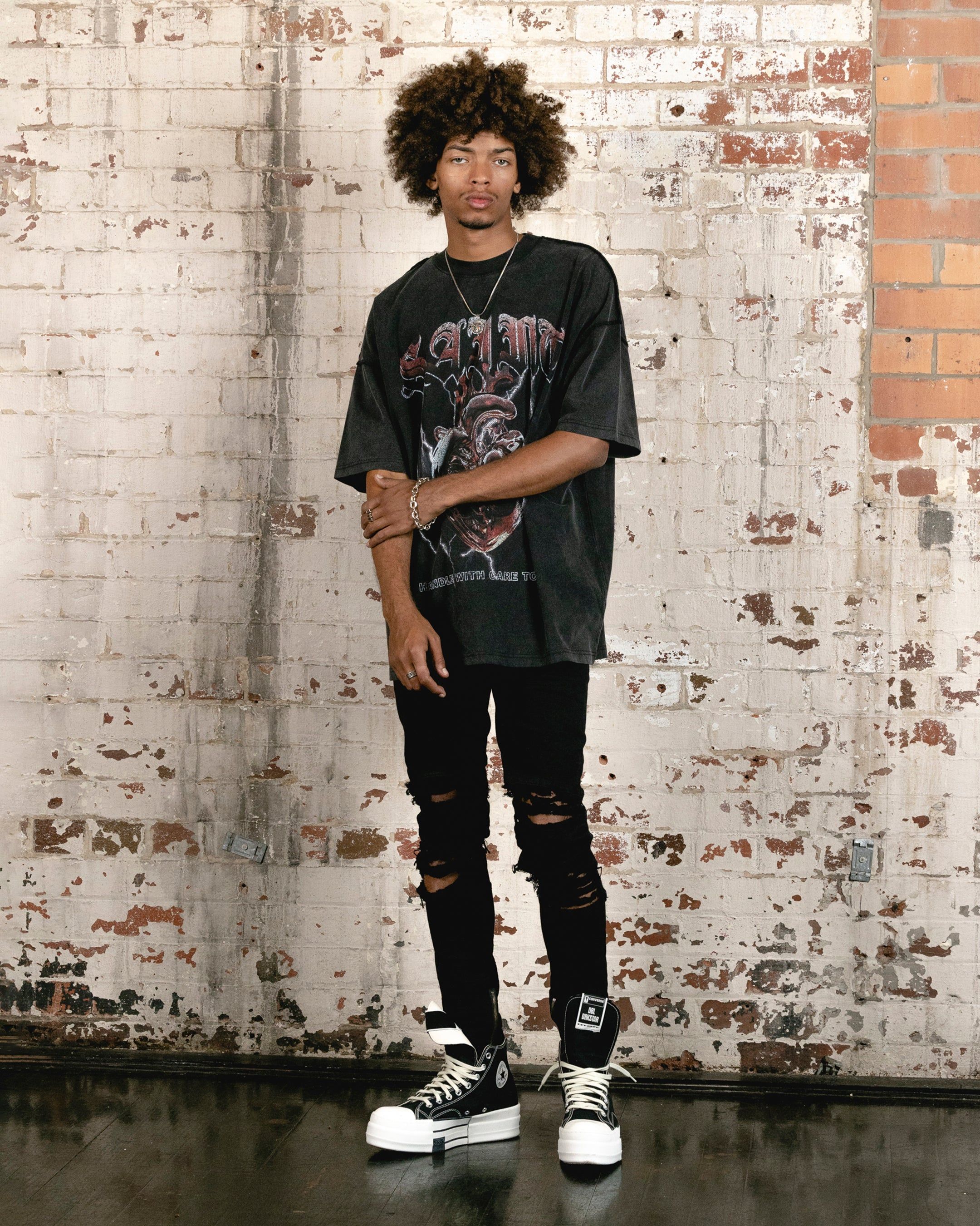 Saint Morta Handle With Care Tour T-Shirt Vintage Black sold by Culture Kings product image thumbnail 3