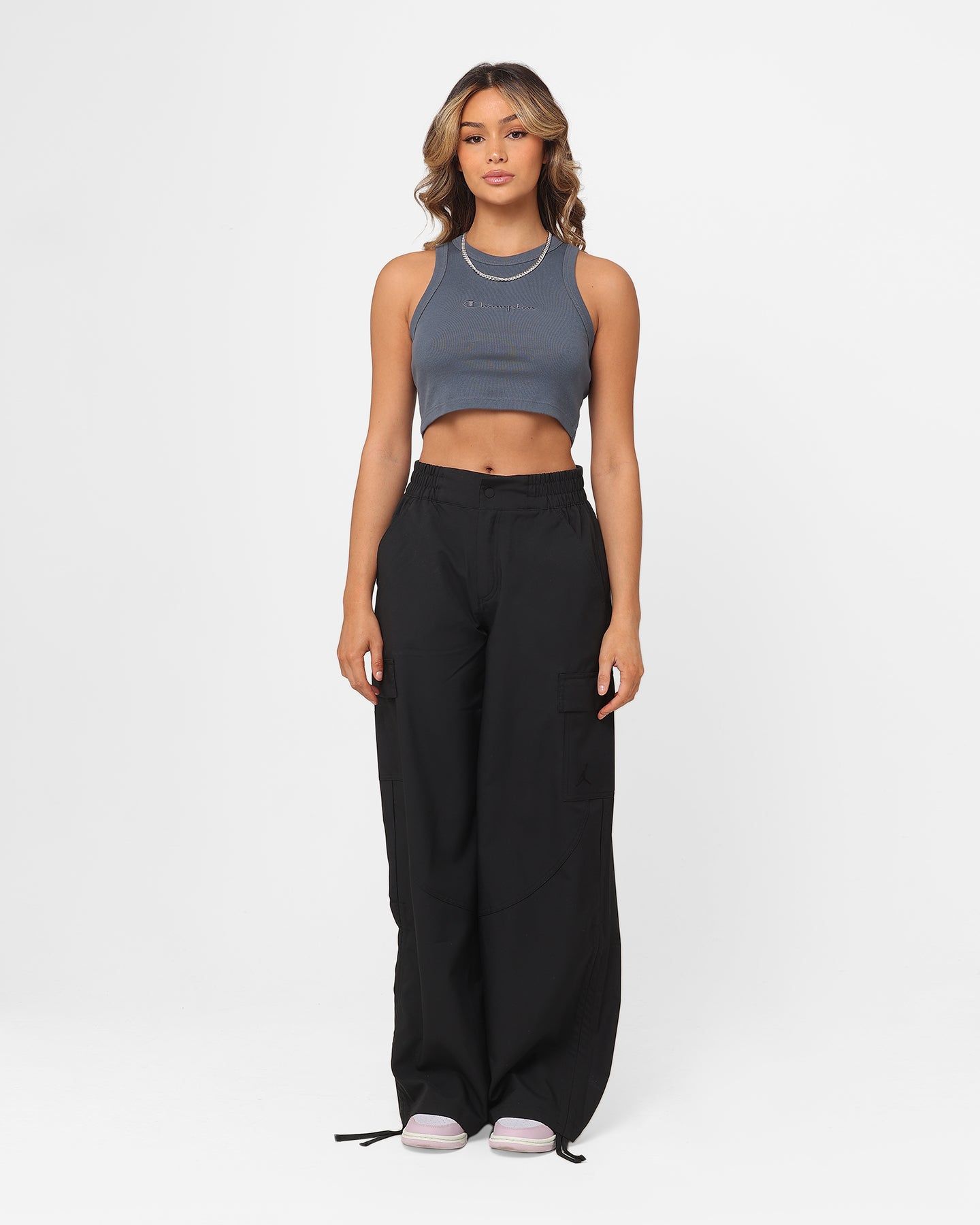 Champion Women's Heritage Cropped Rib Tank Top Smokey Eye sold by Culture Kings product image thumbnail 2