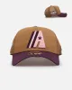 New Era Houston Astros 'Rustic Rose' 9FORTY A-Frame Trucker Snapback Wheat sold by Culture Kings